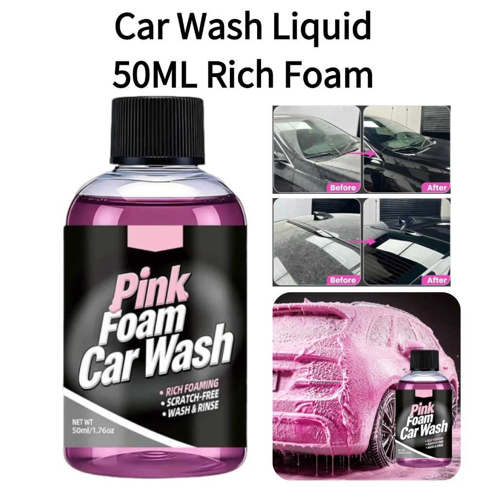 Microfiber Towel Detailing - 50ml Foam Car Wash Liquid Active