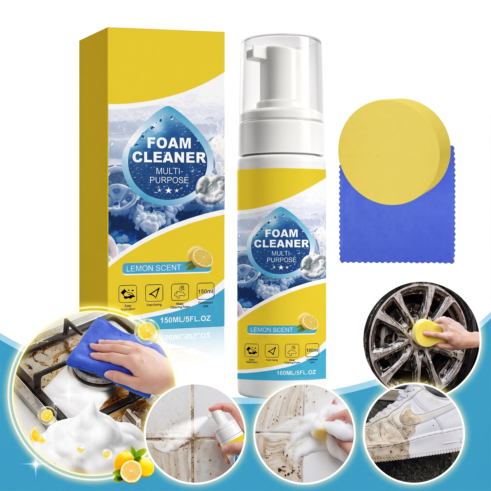 Multi Purpose Foam Cleaning Ki - Interior Detailing Kit ulasan dan harga