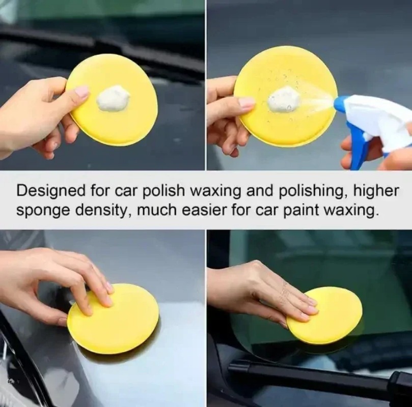 6PCS Car Care Foam Wax Applica - Wax Applicator Pad ulasan dan harga