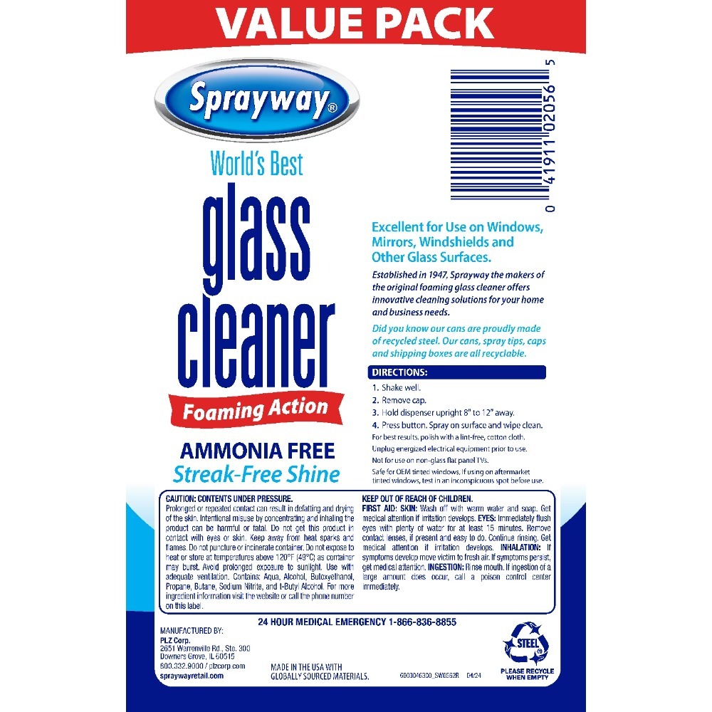 Glass Cleaner Foaming Aerosol  - Glass Cleaner Streak ulasan dan harga