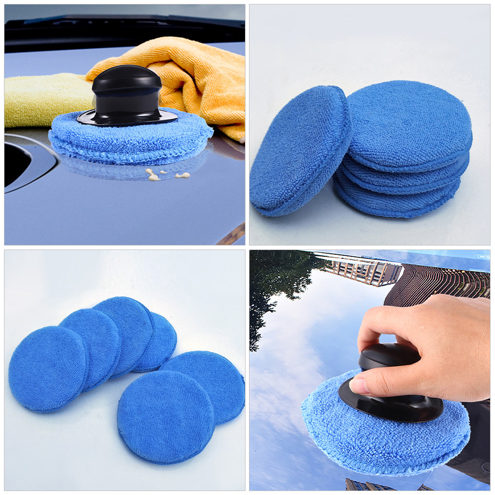 6Pcs Car Waxing Sponge Pads Po - Wax Applicator Pad ulasan dan harga
