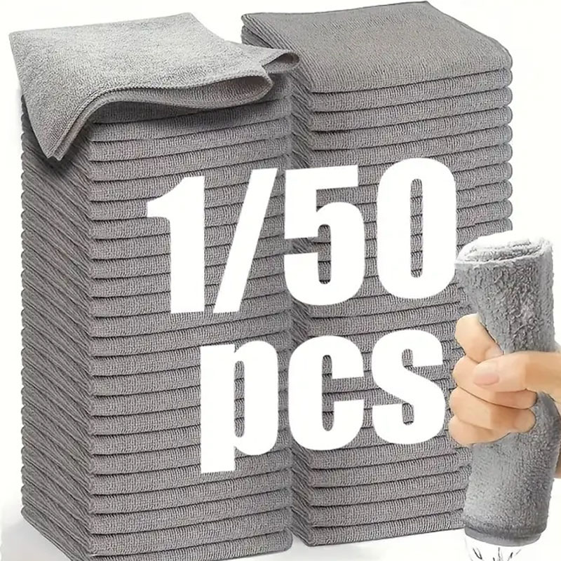 1/50pcs Microfiber Cleaning Cl - Microfiber Towel Detailing ulasan dan harga